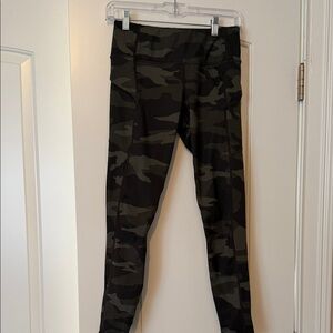 Athleta - Camouflage Leggings stash pocket with zipper